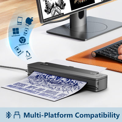 주문 CNC T106 P8011 문신 스텐실 기계 P8008 업그레이드 최고의 문신 열 프린터 온라인 제조