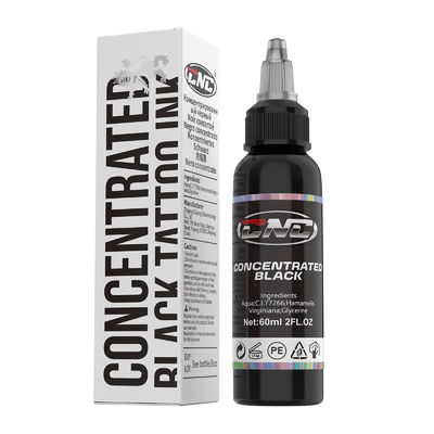60ML 문신 색소 농축 전문 검은 문신 잉크