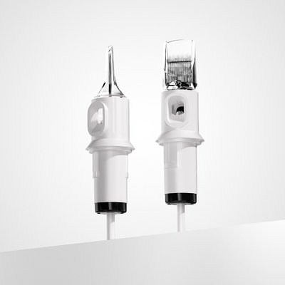 쿨레 화이트 문신 카트리지 바늘 1RL 0.20mm 0.25mm 0.30mm 0.35mm OEM 문신 바늘 카트리지 판매