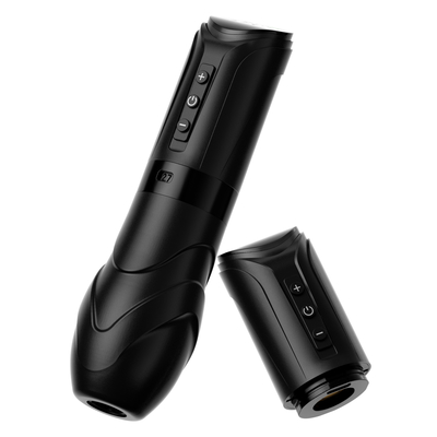 무선 3.5mm 스트로크 조절 2.4-4.2mm 회전 문신 기계 펜 총 5-7 시간 작업 시간 재충전 배터리 문신